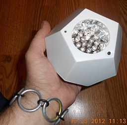  Size of product w/hand to show scale