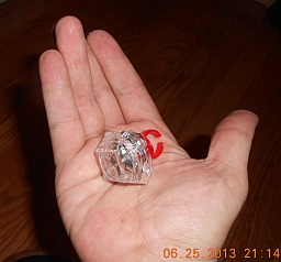  Size of product w/hand to show scale