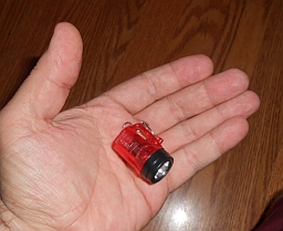  Size of product w/hand to show scale