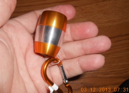  Size of product w/hand to show scale