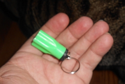  Size of product w/hand to show scale