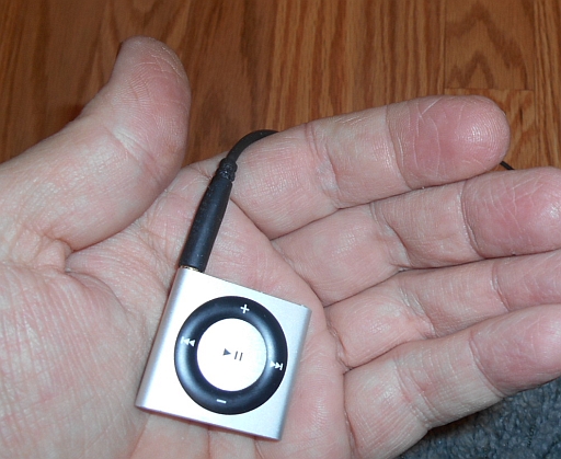  Size of product w/hand to show scale