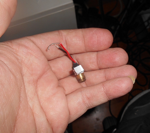  Size of product w/hand to show scale