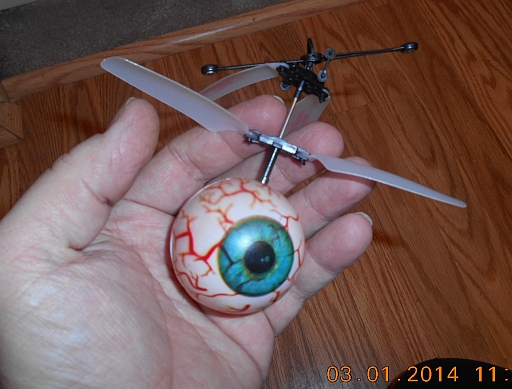  Size of product w/hand to show scale