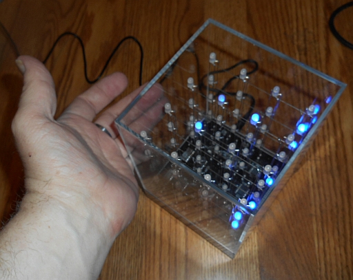  Size of product w/hand to show scale