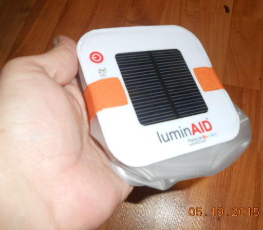  Size of product w/hand to show scale