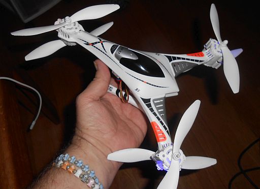  Size of product w/hand to show scale