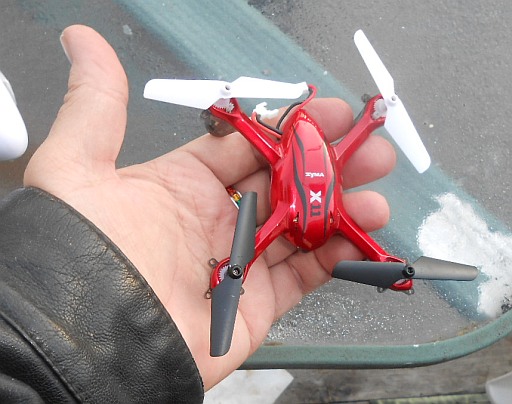  Size of product w/hand to show scale