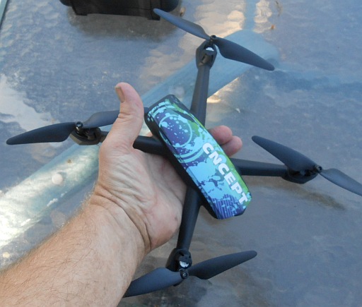  Size of product w/hand to show scale