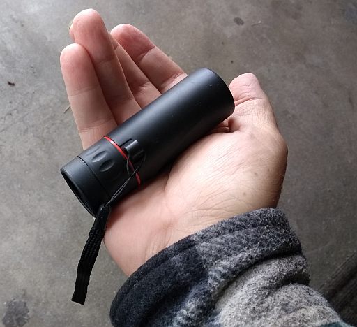  Size of product w/hand to show scale