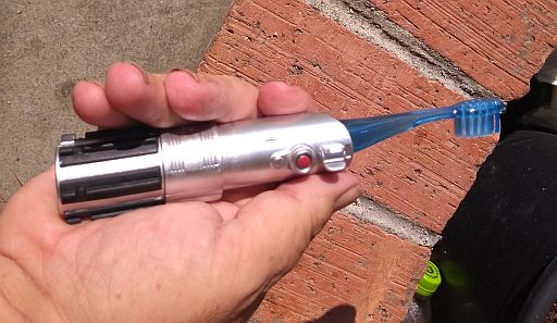  Size of product w/hand to show scale