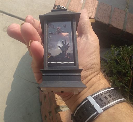  Size of product w/hand to show scale