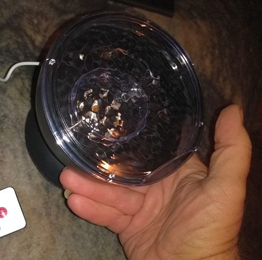  Size of product w/hand to show scale