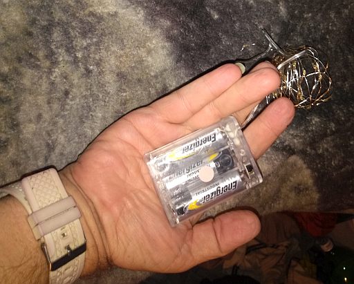  Size of product w/hand to show scale