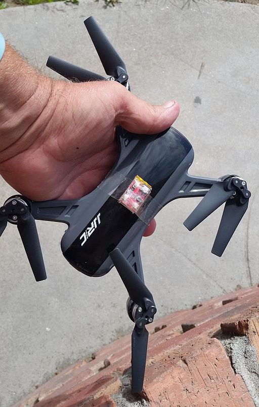  Size of product w/hand to show scale