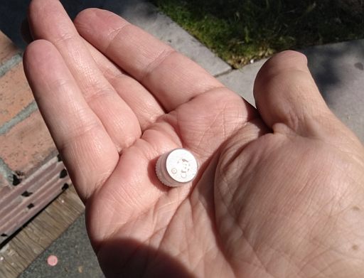  Size of product w/hand to show scale